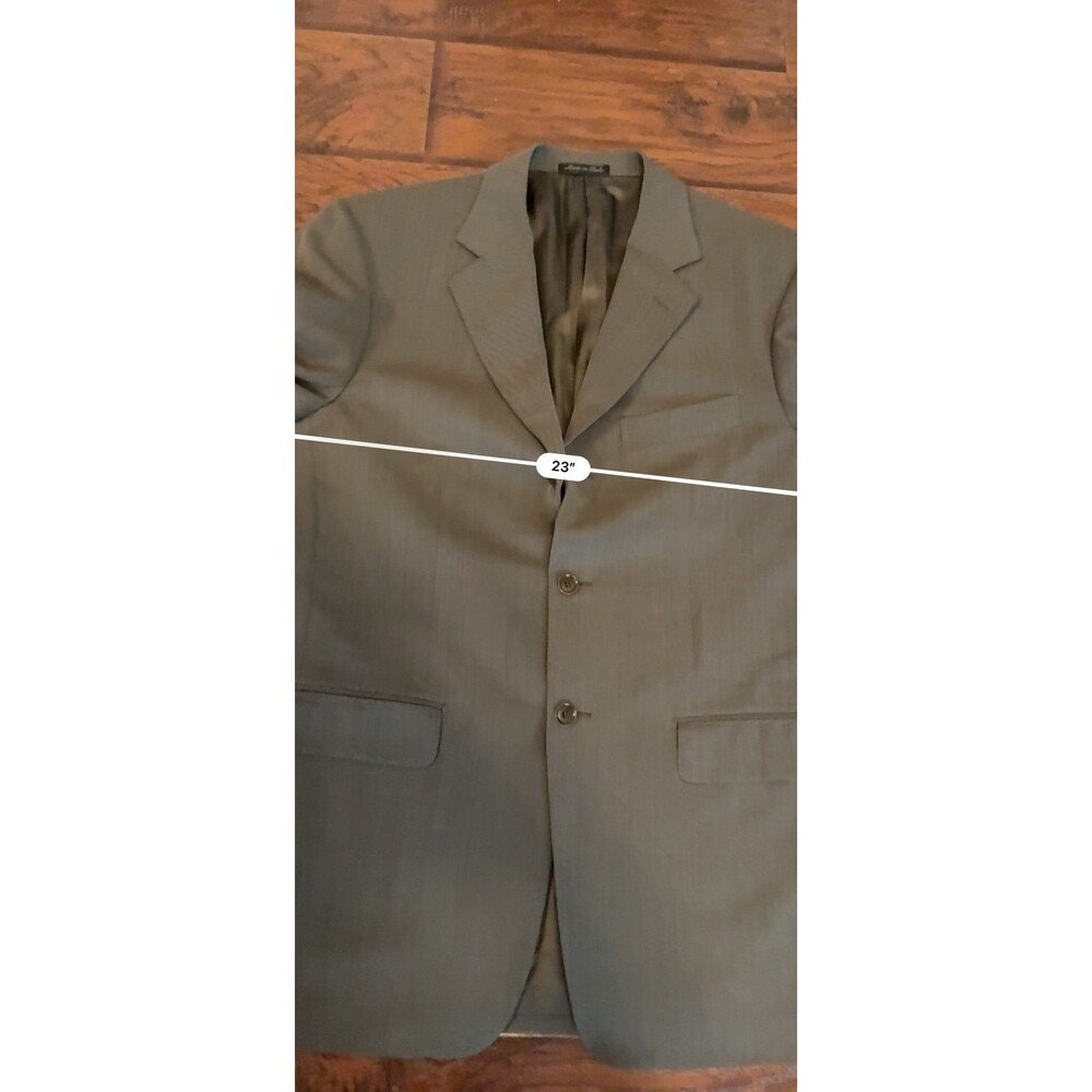 Pal Zileri Men’s Gray 2-Piece Suit Wool Blend Italy Pleated Pants Classic Fit - Picture 6 of 6